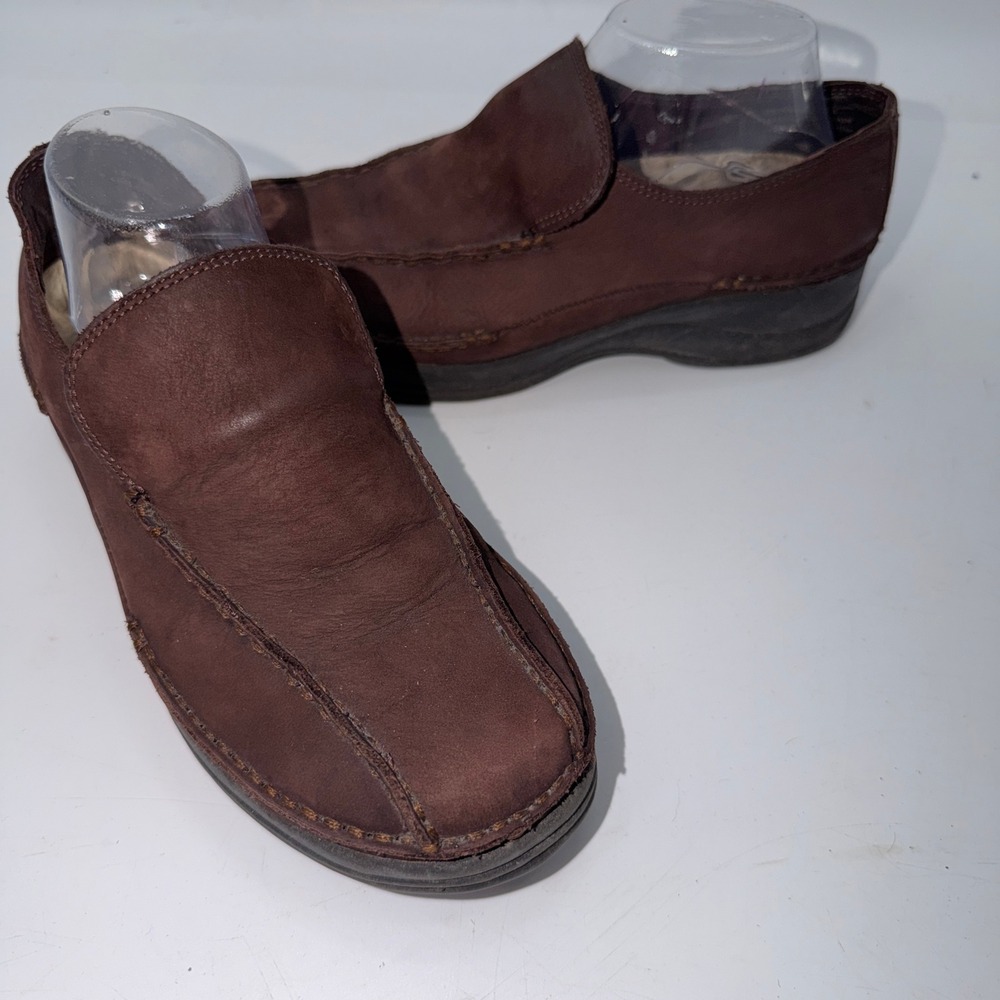 Bjorndal 8.5 Brown Leather Loafers Cottagecore Granola Girl Earthy Slip On Shoes